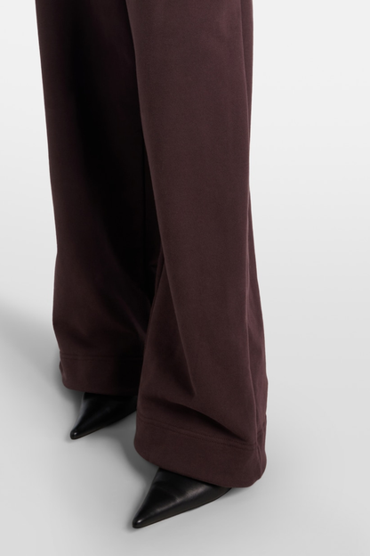 Ardesia Crochet-trimmed Sweatpants - Chocolate