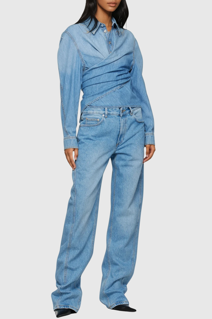 Aryan Corset Jeans - Blue