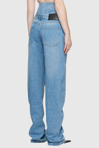 Aryan Corset Jeans - Blue