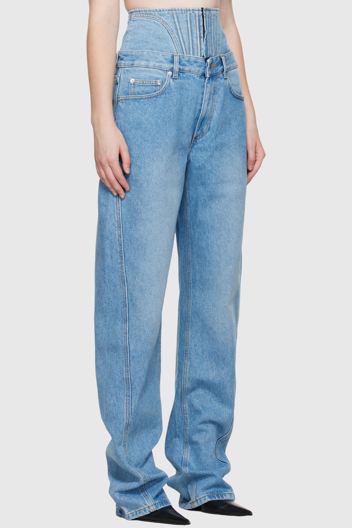 Aryan Corset Jeans - Blue