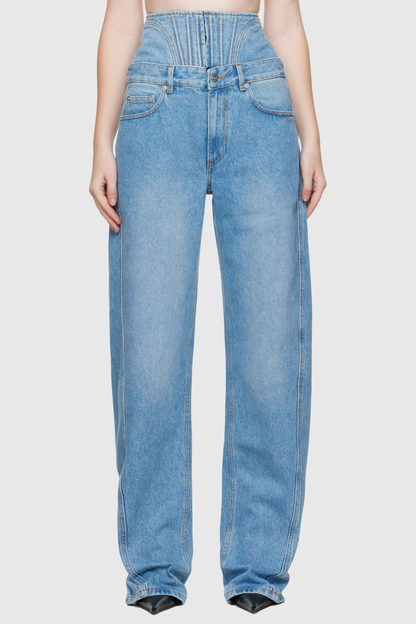 Aryan Corset Jeans - Blue