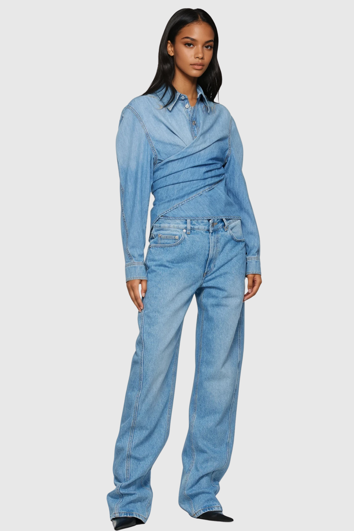 Aryan Corset Jeans - Blue