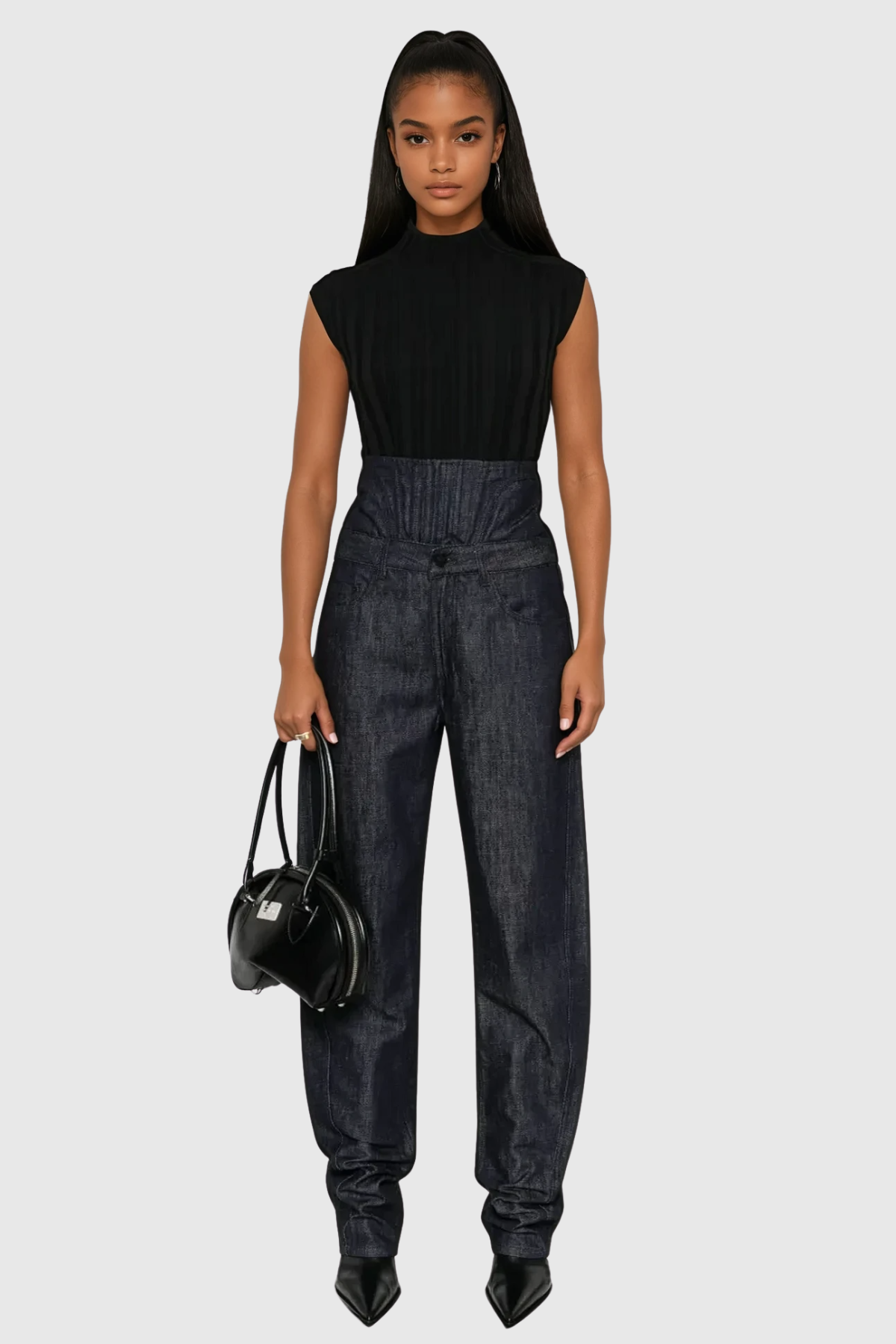 Aryan Corset Jeans - Navy