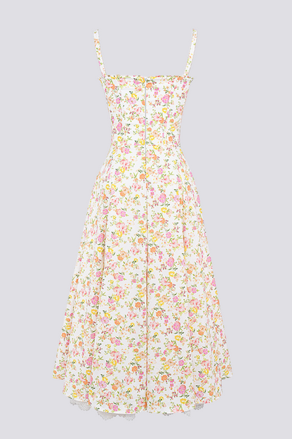 Athénaïs Floral Ruched Maxi Dress