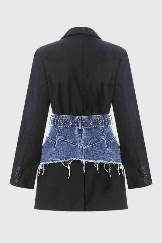 Atreya Denim Belted Blazer