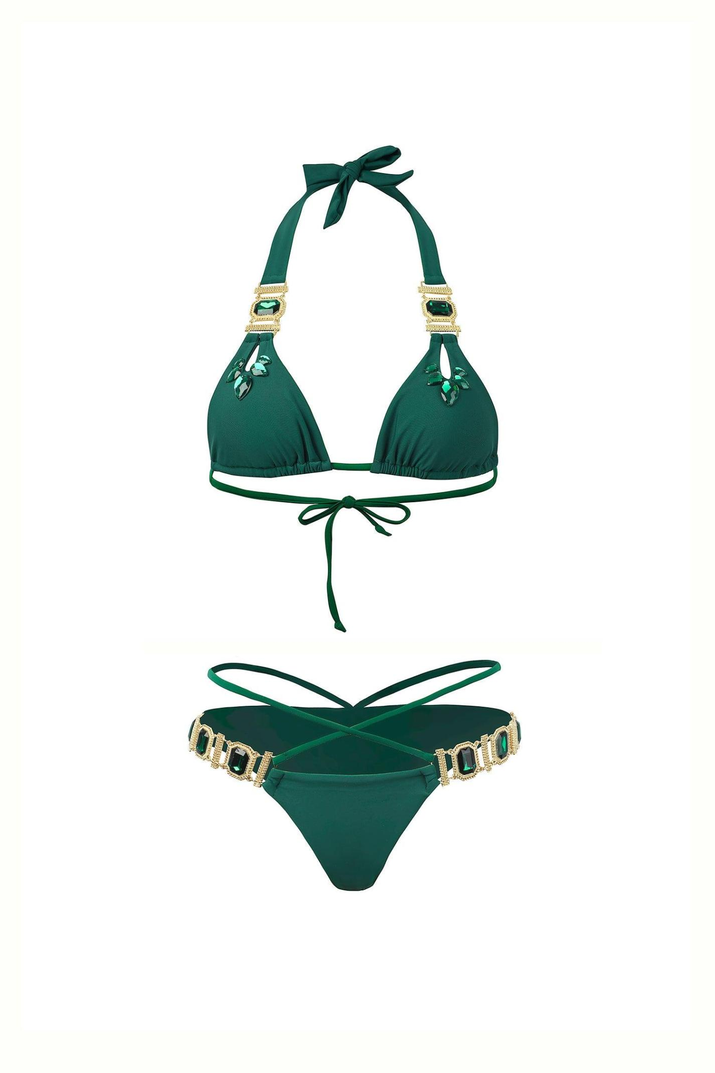 Aurora Diamond Bikini - Green