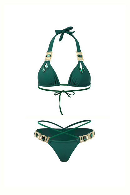 Aurora Diamond Bikini - Green