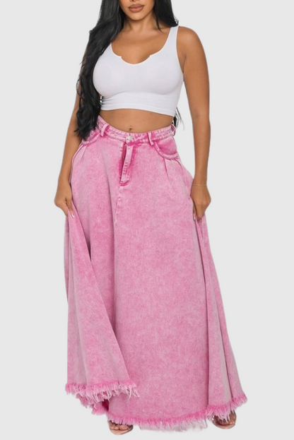 Averie Maxi Denim Skirt