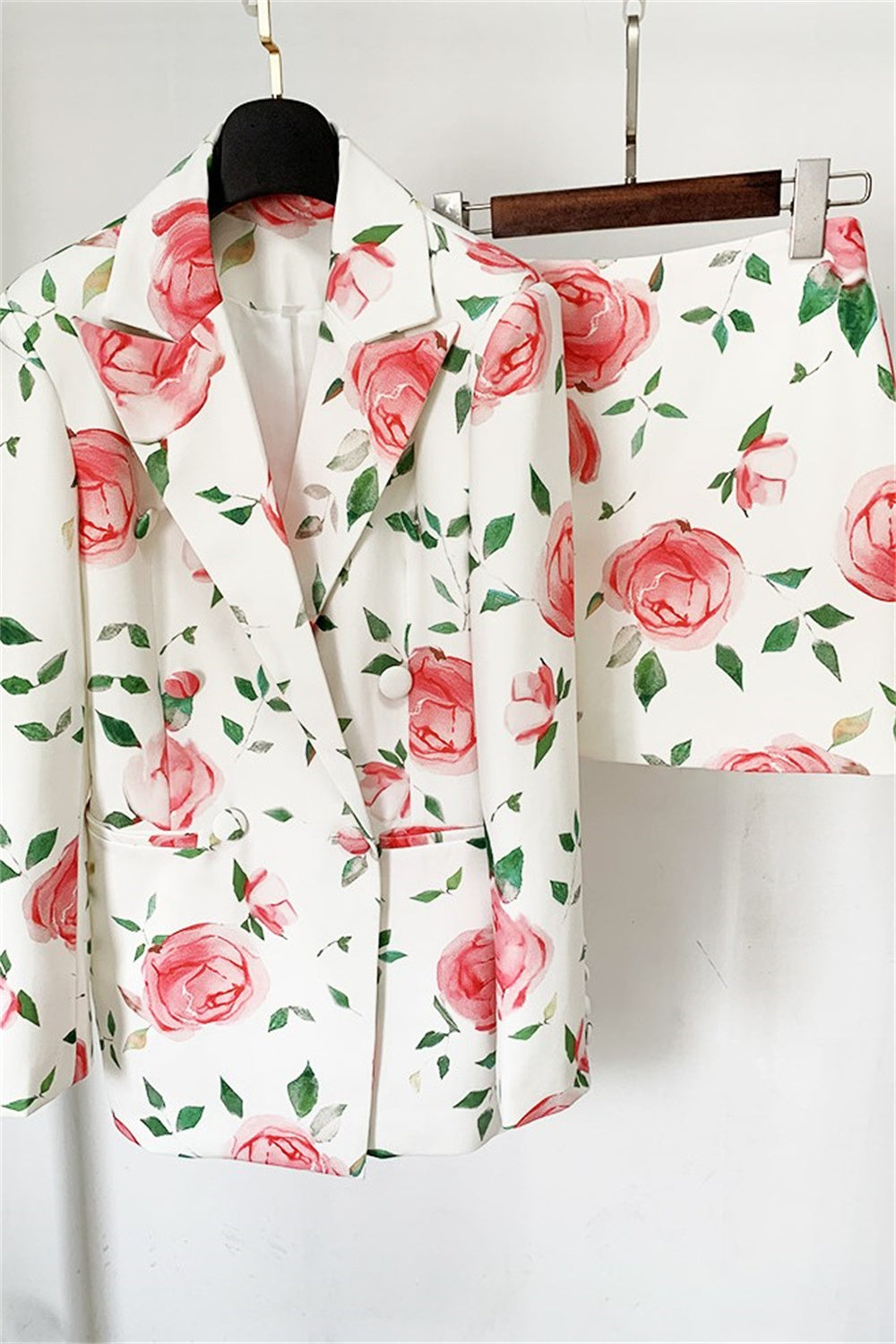 Azaria Floral Printed Blazer Set