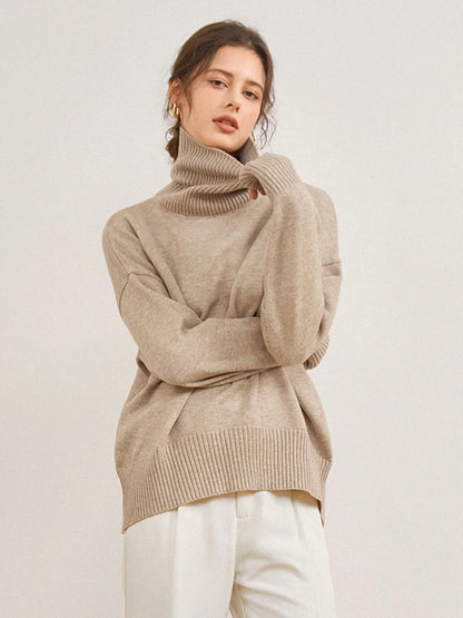 Maison Knitted Turtleneck Sweater | Winter