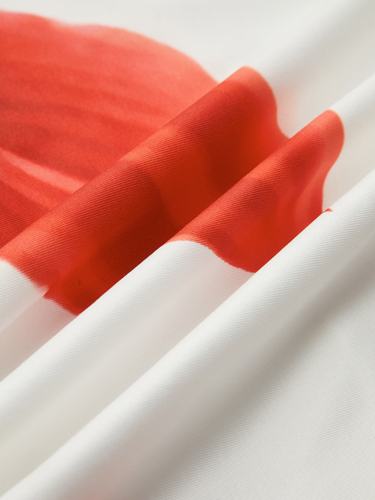 White Floral Bodycon Maxi Dress – Tropical Red Lily Print