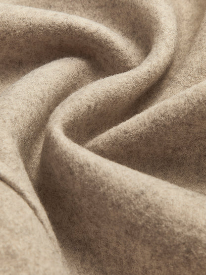 Wool Blend Short Jacket | Structured Fit | Zip Front