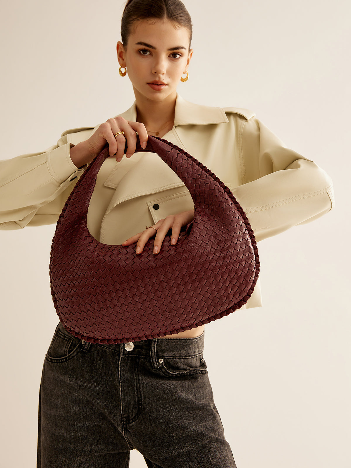 Woven Shoulder Bag