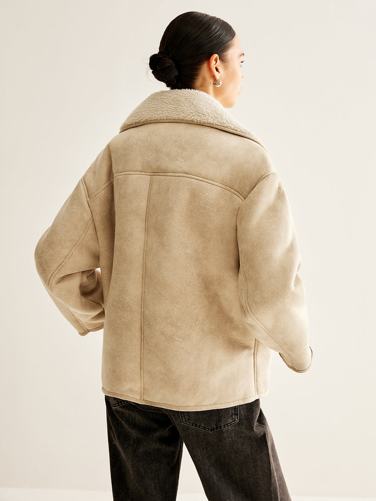 Maison Faux Shearling Jacket | Oversized Fit | Winter Warmth