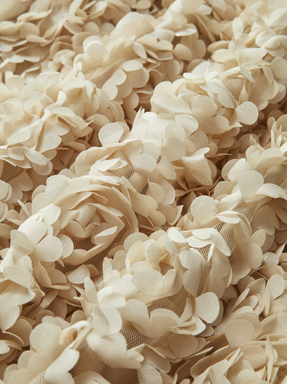 Textured Short Jacket | 3D Floral Design | Elegant Statement Piece