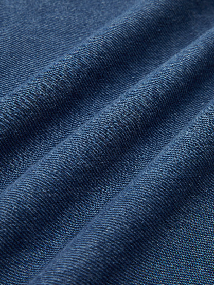 Maison Denim Trench Coat | Double-Breasted | Belted Long Fit