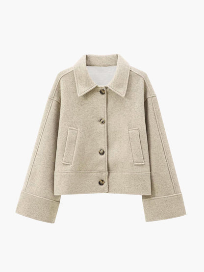 Maison Short Wool-Blend Jacket | Structured Fit