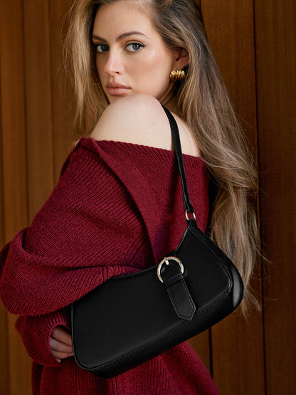 Minimalist Buckle Shoulder Bag
