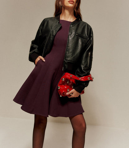 Pleated Pockets Tank Short Dress