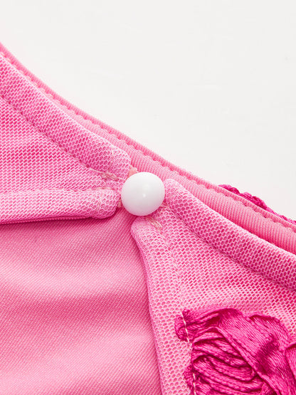 Floral Embroidered Mini Dress