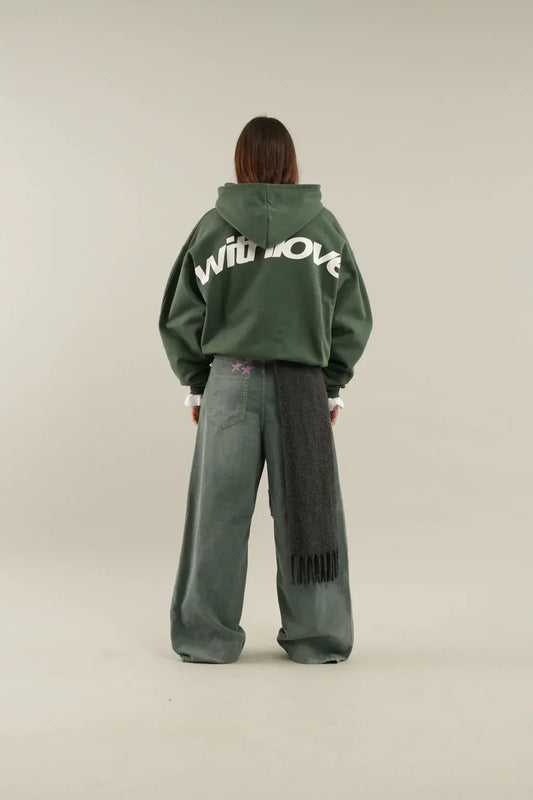 The viral "WITH LOVE" Hoodie Green