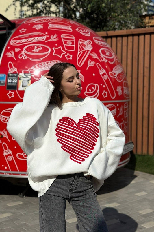 Oversized Love Knit Top