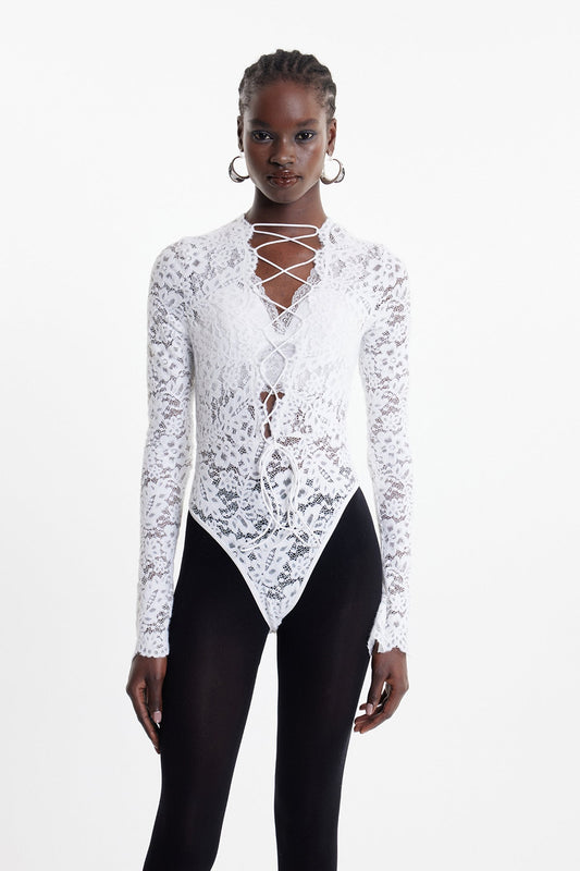 Babirye Plunge Lace Bodysuit
