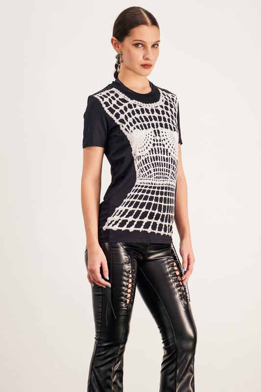 Barlaam Illusion Print T Shirt