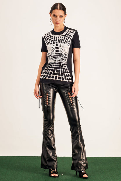 Barlaam Illusion Print T Shirt