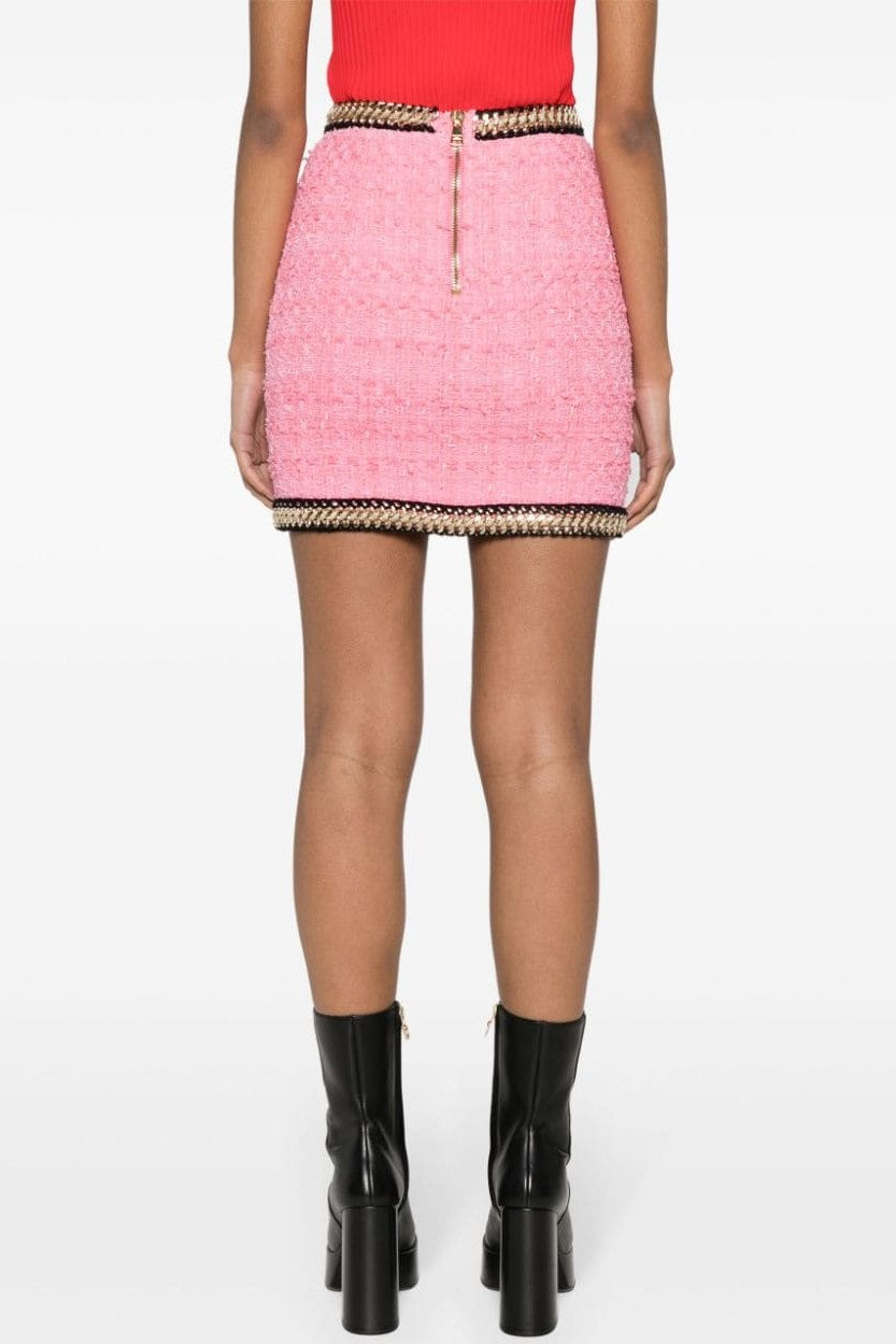 Betty Tweed Chain Skirt