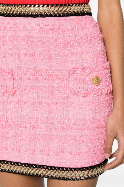 Betty Tweed Chain Skirt