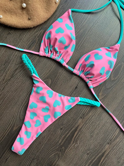 Triangle Bikini Print
