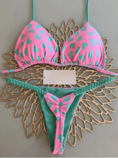 Triangle Bikini Print