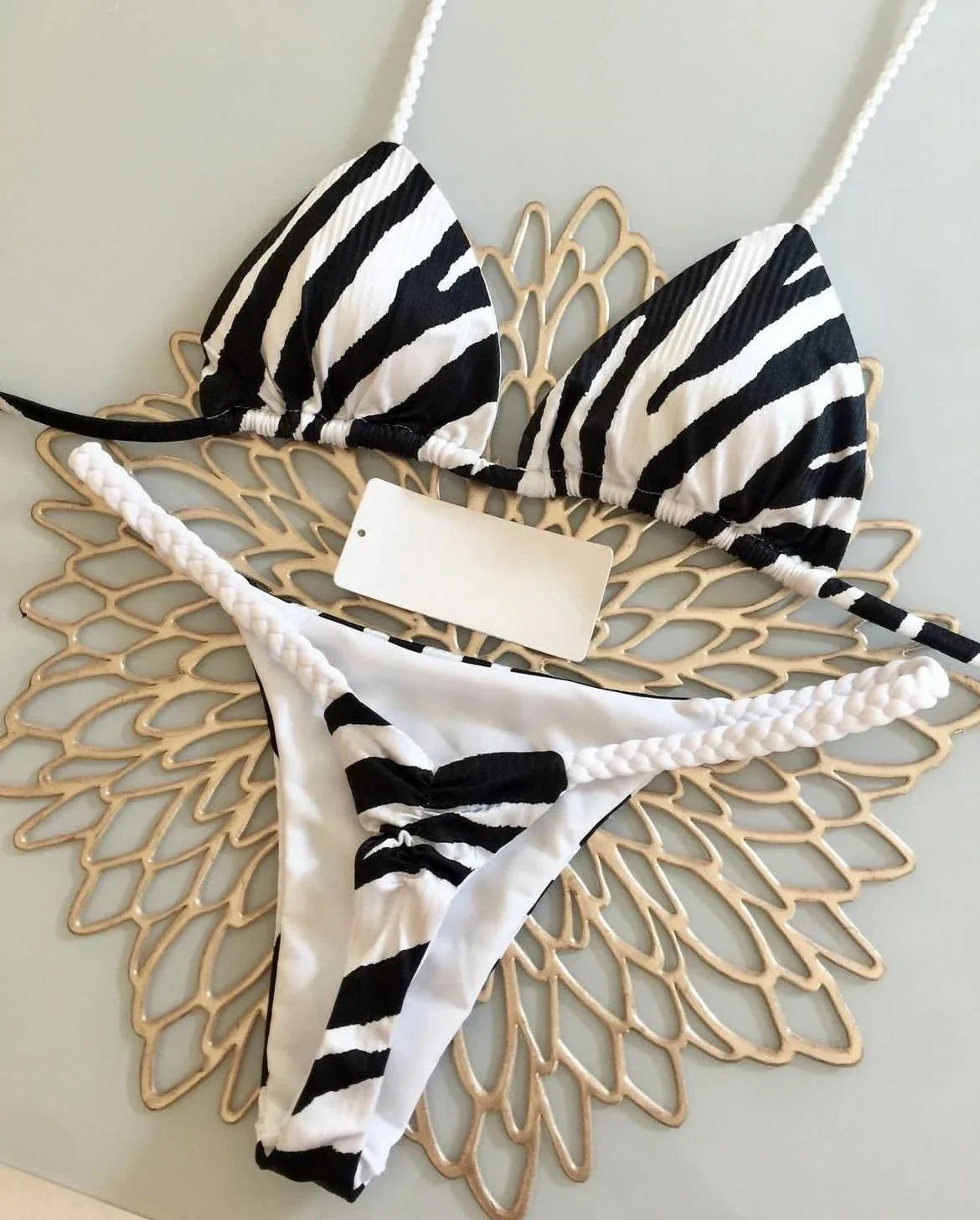Triangle Bikini Print