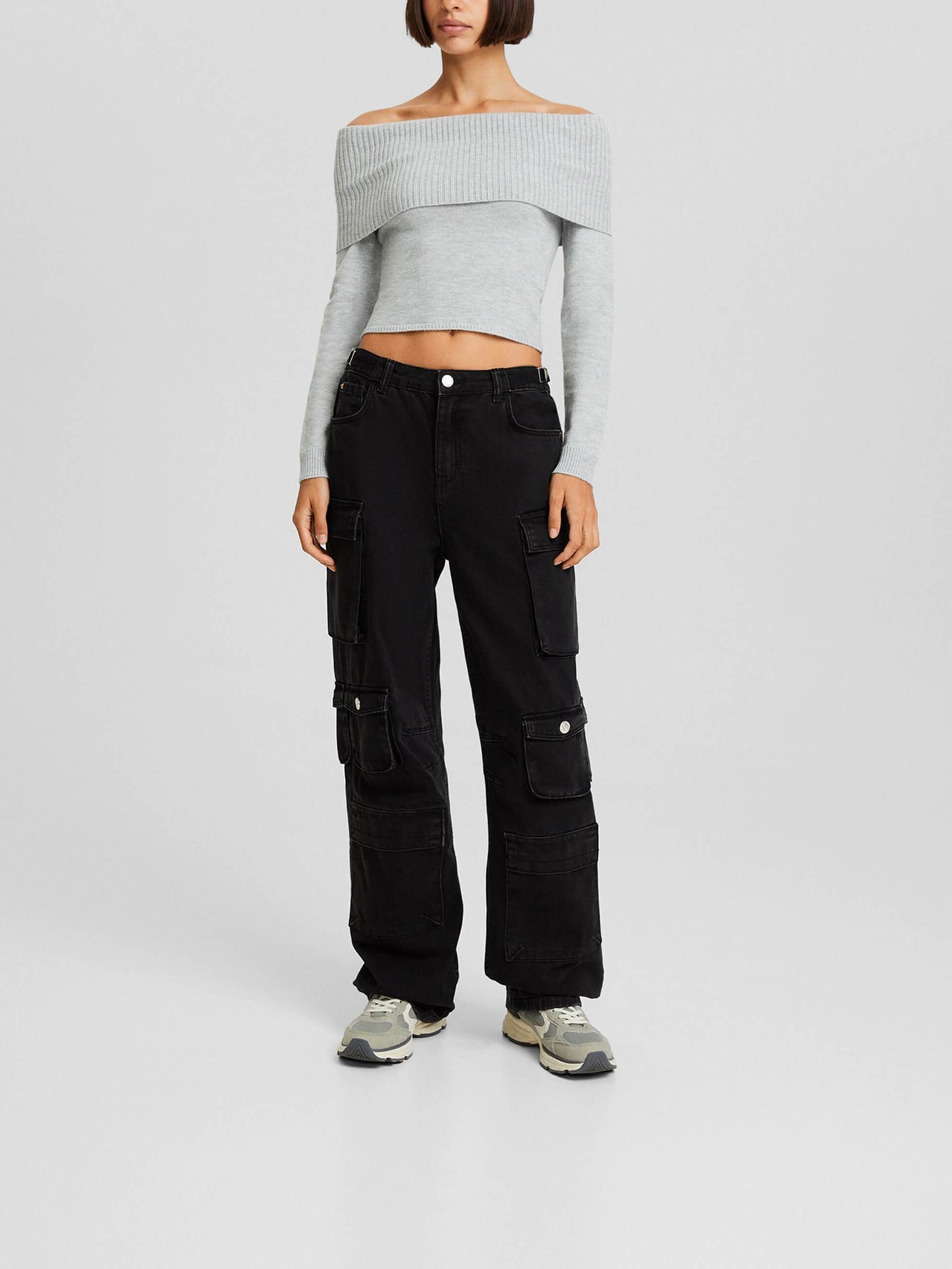 Brigitte Bardot Plain Crop Sweater