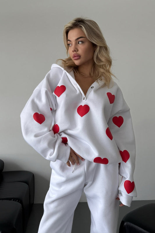 Love Embroidery Hoodie