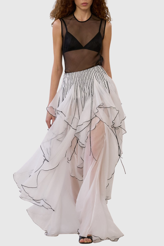 Caleba Ruffle Maxi Skirt
