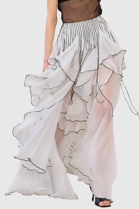 Caleba Ruffle Maxi Skirt