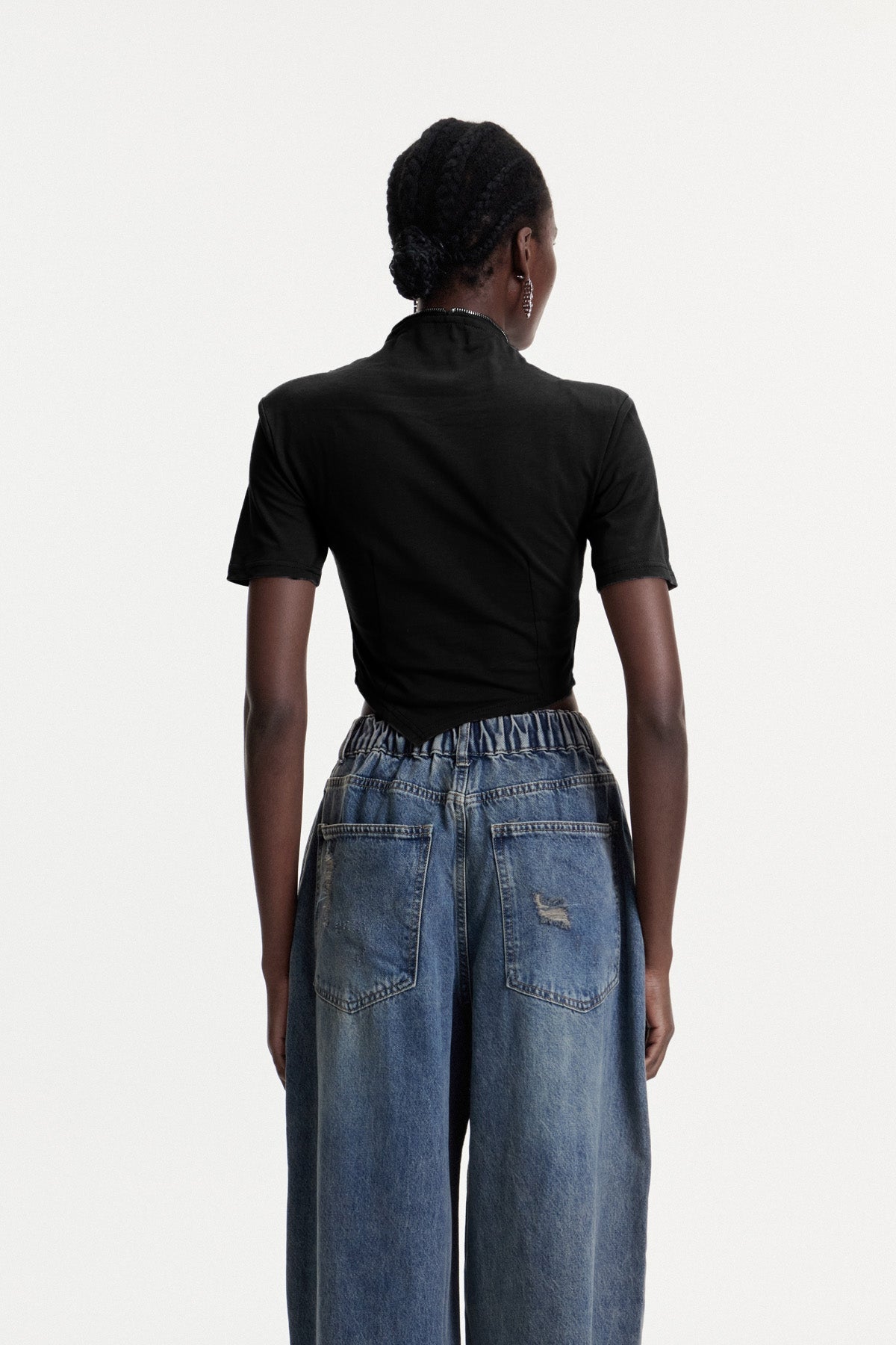 Colt Deconstruct Zipper T Shirt In Black