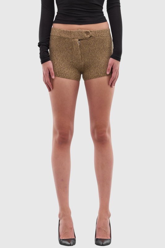 Costelo Knit Mini Shorts