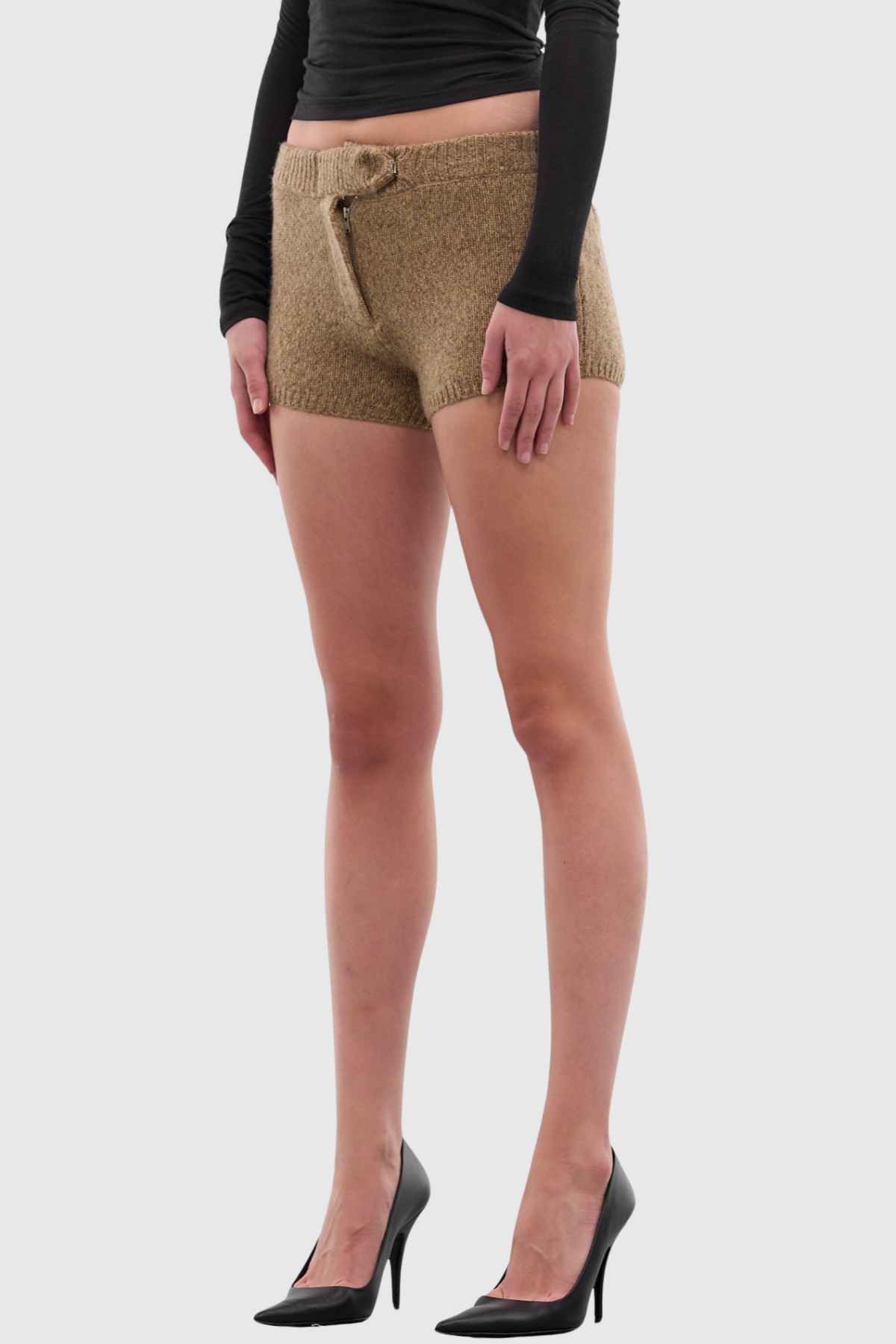 Costelo Knit Mini Shorts