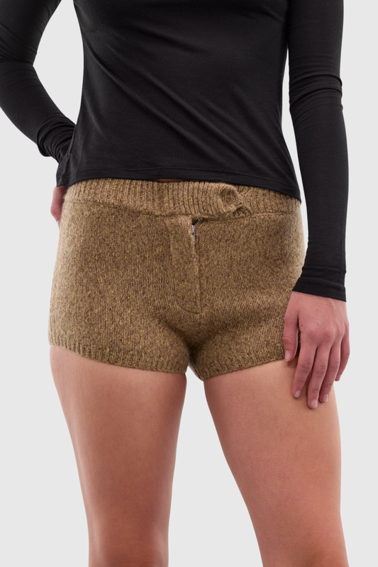 Costelo Knit Mini Shorts