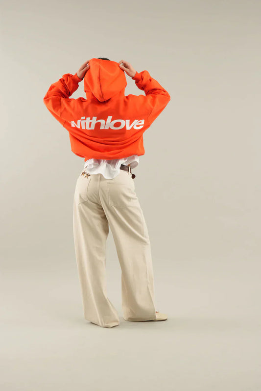 The viral "WITH LOVE" Hoodie Orange