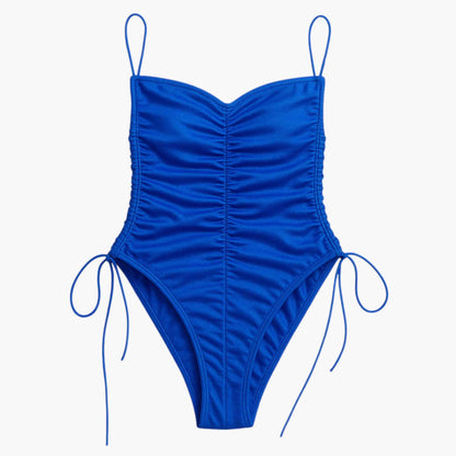 Voyage Ruched One Piece Swimsuit | Adjustable Straps Sculpting Fit