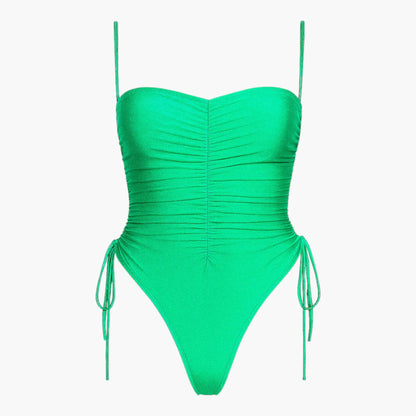 Voyage Ruched One Piece Swimsuit | Adjustable Straps Sculpting Fit