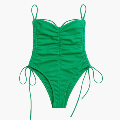 Voyage Ruched One Piece Swimsuit | Adjustable Straps Sculpting Fit