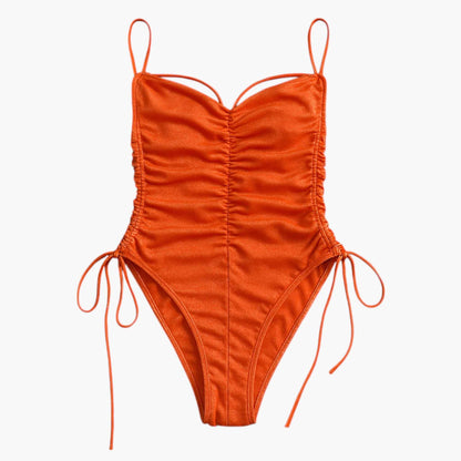 Voyage Ruched One Piece Swimsuit | Adjustable Straps Sculpting Fit