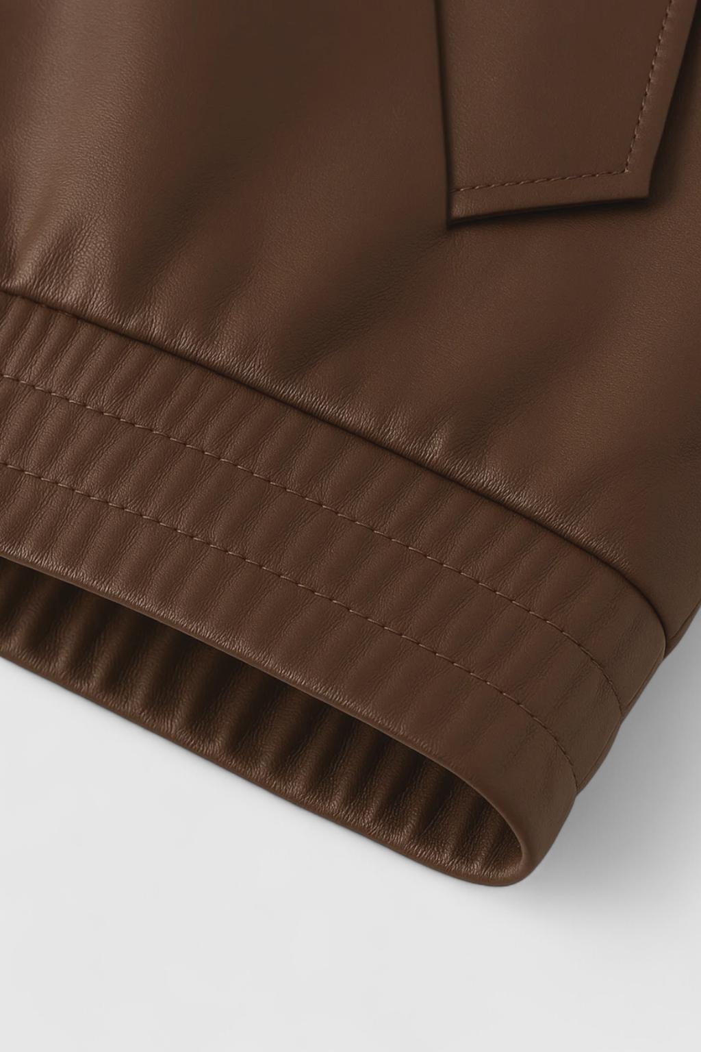 Nocturne Faux Leather Cropped Jacket | Zip Front And Structured Fit