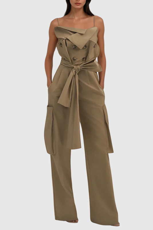 Darrel Spaghetti Asymmetric Jumpsuit