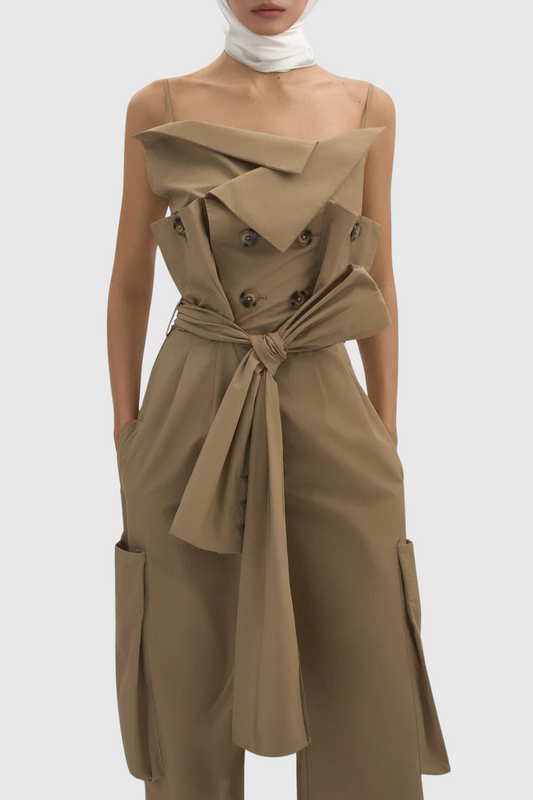 Dawnya Trench Jumpsuit